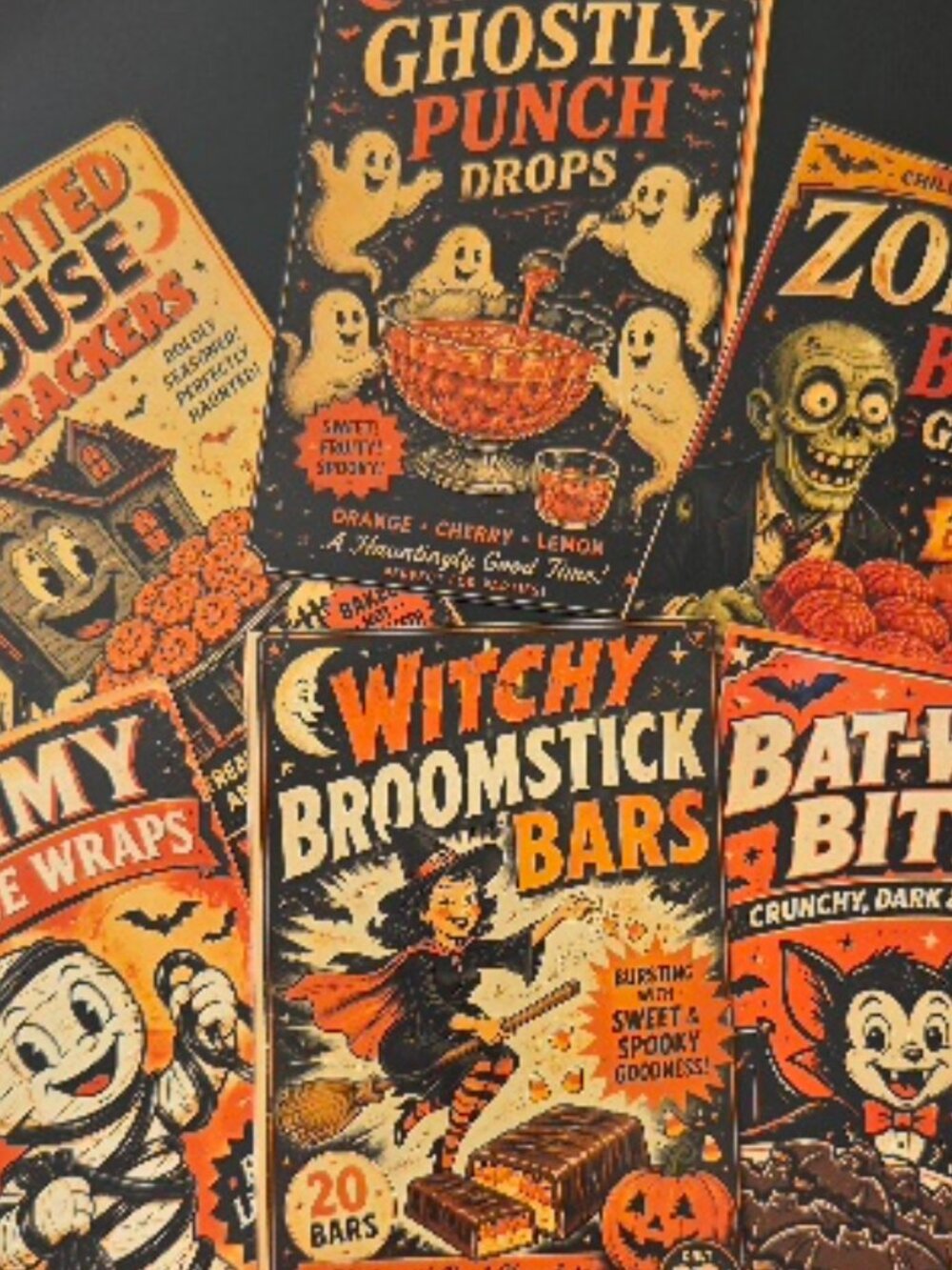 Set of 8 Halloween Post Cards